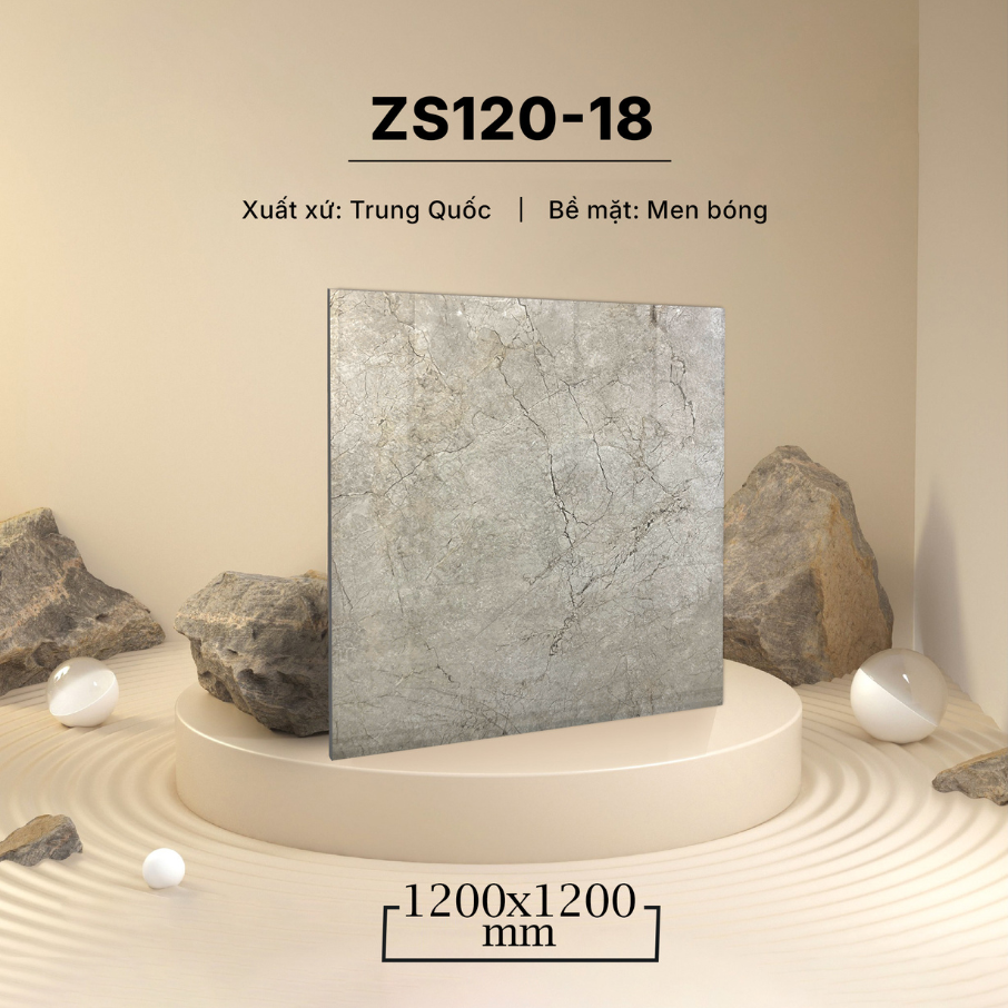 Gạch vân đá tự nhiên 120×120 ZS120-18