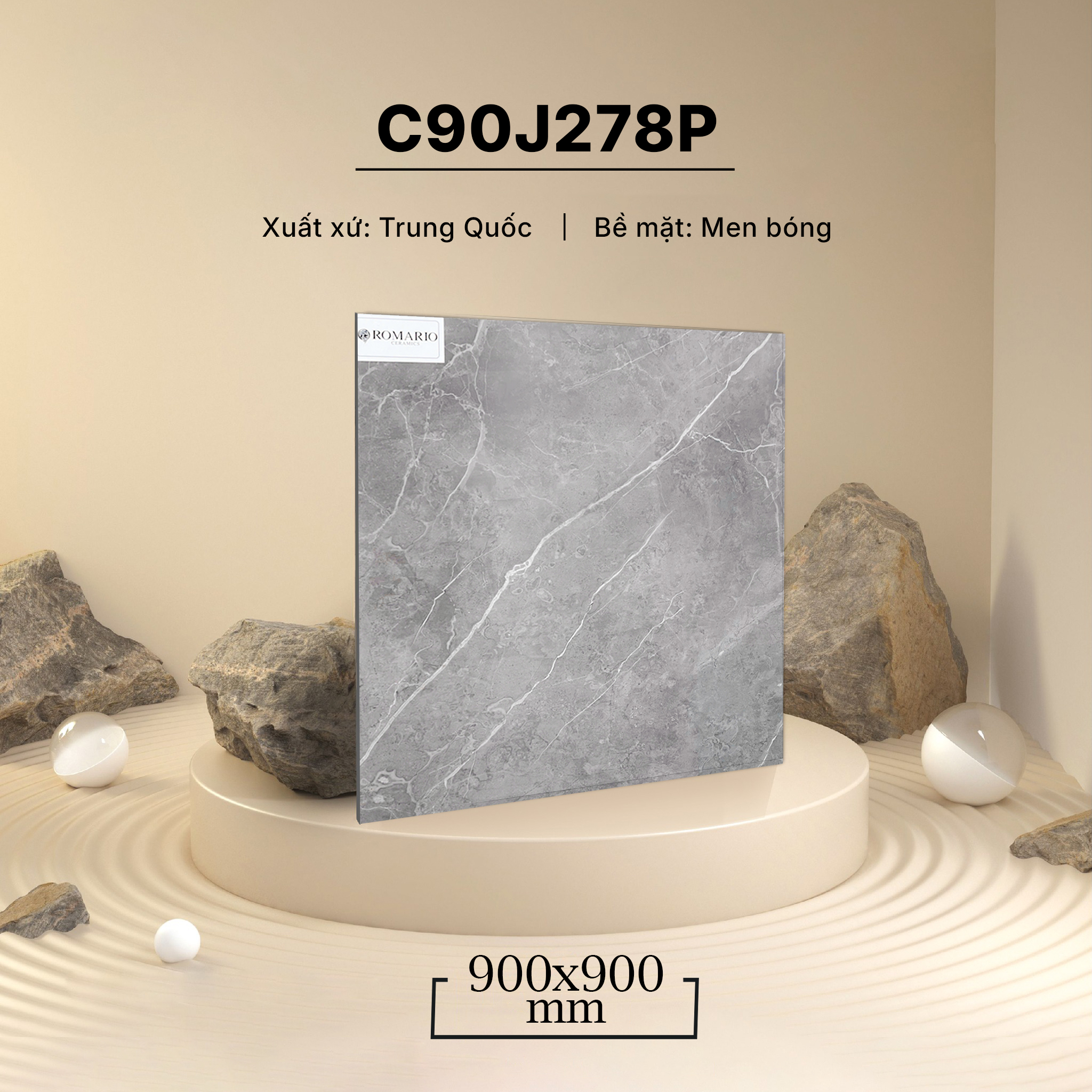 Gạch vân đá Marble 90×90 C90J278P