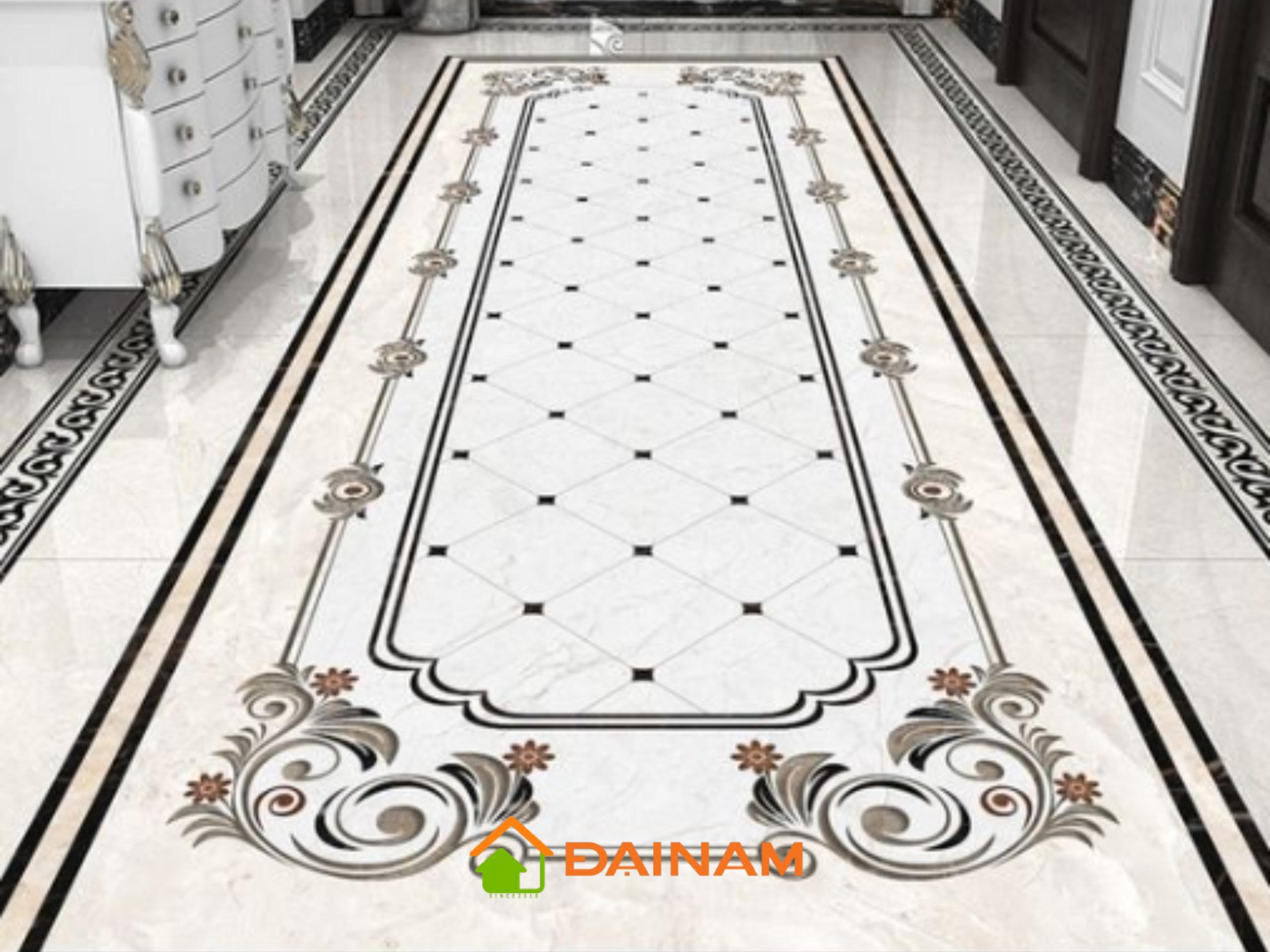 GẠCH ĐẠI NAM | Chuyên gia công gạch thảm lát nền trang trí hoa văn CNC cao cấp