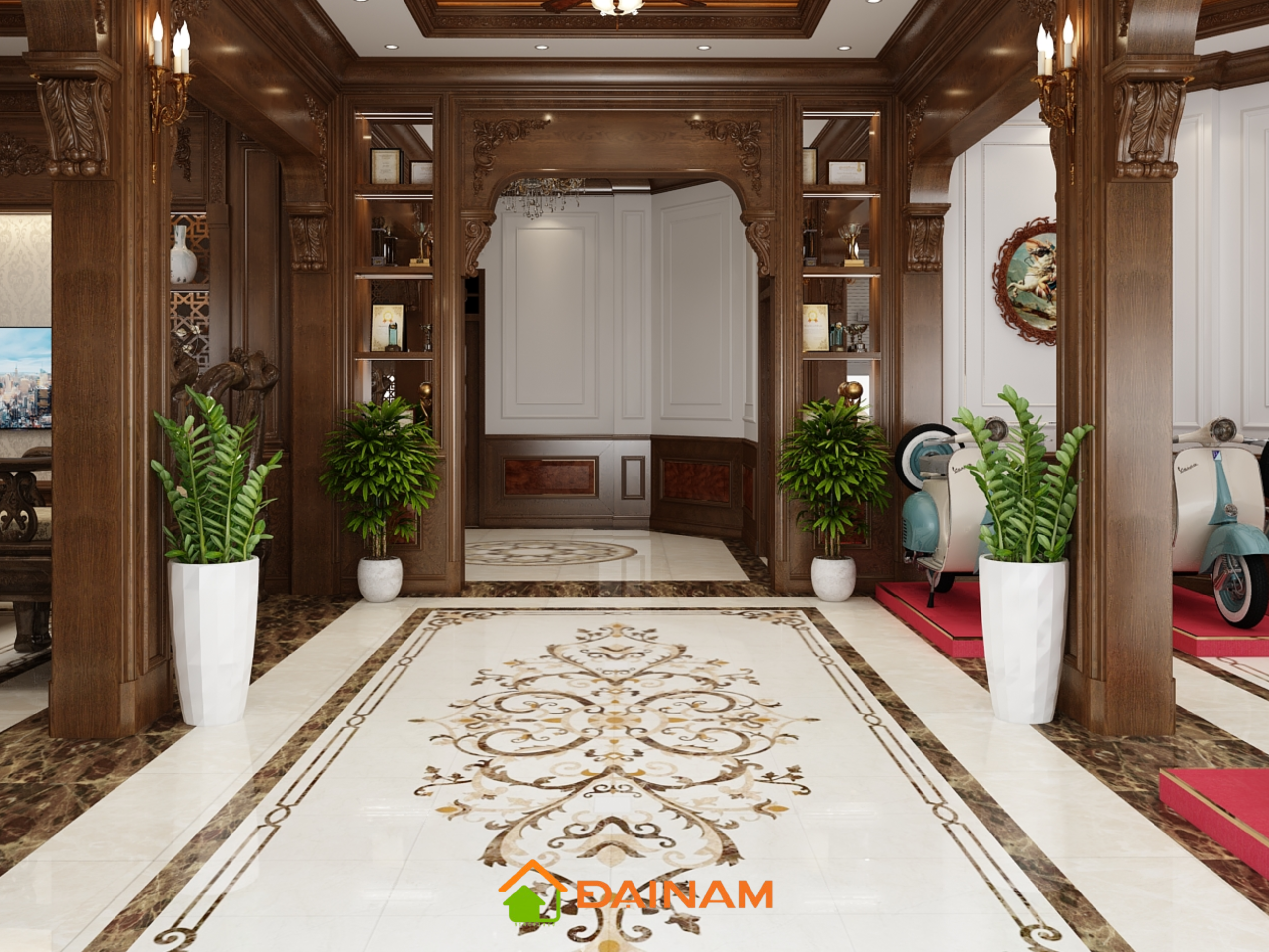 GẠCH ĐẠI NAM | Chuyên gia công gạch thảm lát nền trang trí hoa văn CNC cao cấp